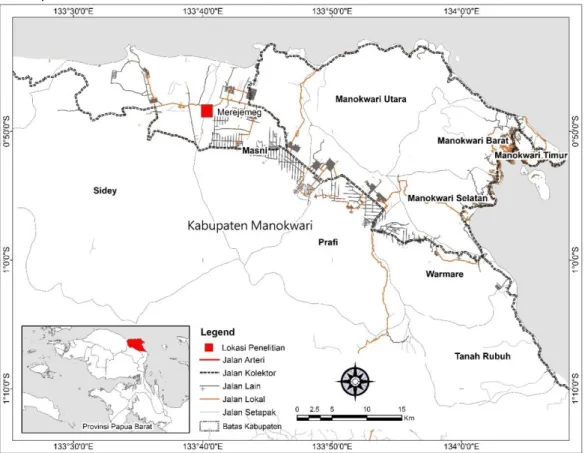 Gambar 1. Peta Lokasi Penelitian  Figure 1. Research Location Map 