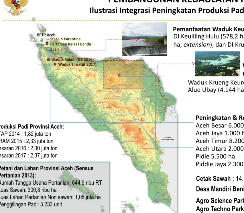 Ilustrasi Integrasi Peningkatan Produksi Padi Provinsi Aceh