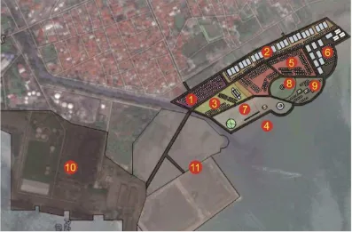Gambar 4.3  Layout Pembangunan Waterfront City di Kota Cirebon 