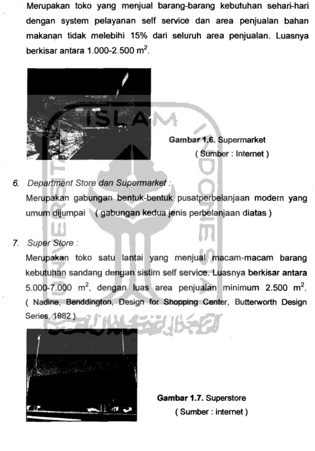 Gambar  1.6. Supermarket  ( Sumber : Internet) 