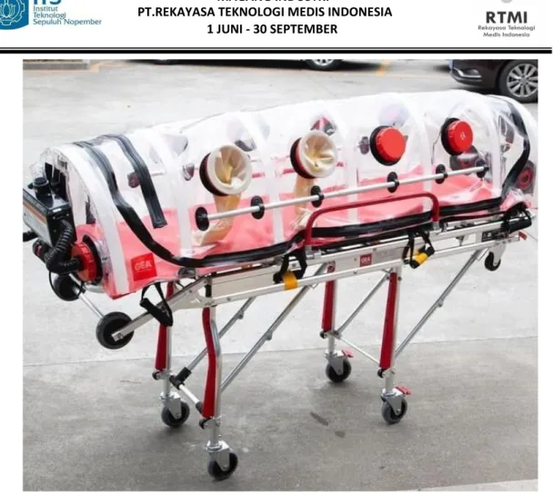 Gambar 2. 1 Bed Stretcher  Isolation Chamber   