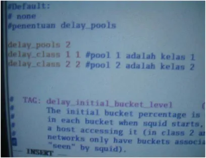 Gambar 4.27 Tampilan Penentuan Delay_pools 