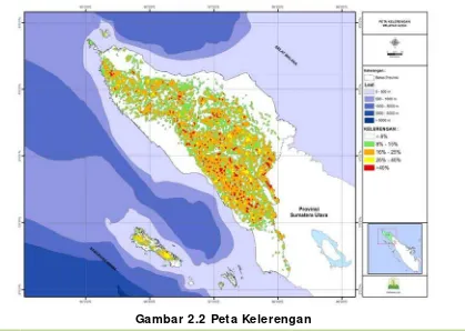 Gambar 2.2 Peta Kelerengan 