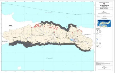 Gambar 2.4 Peta Kawasan Rawan Tsunami 