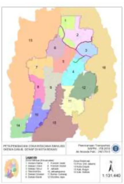 Gambar 1. Peta Zonasi Wilayah Sudi  Sumber : Analisis, 2019 