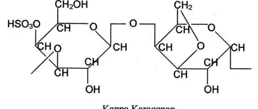 Gambar 2.3 Struktur Kappa Karagenan 