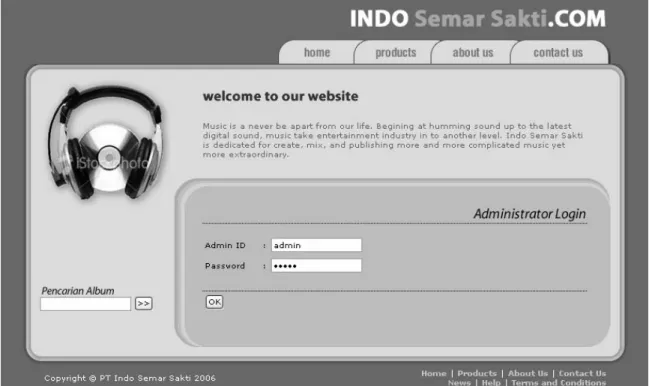 Gambar 4.34 Tampilan Administrator Login  