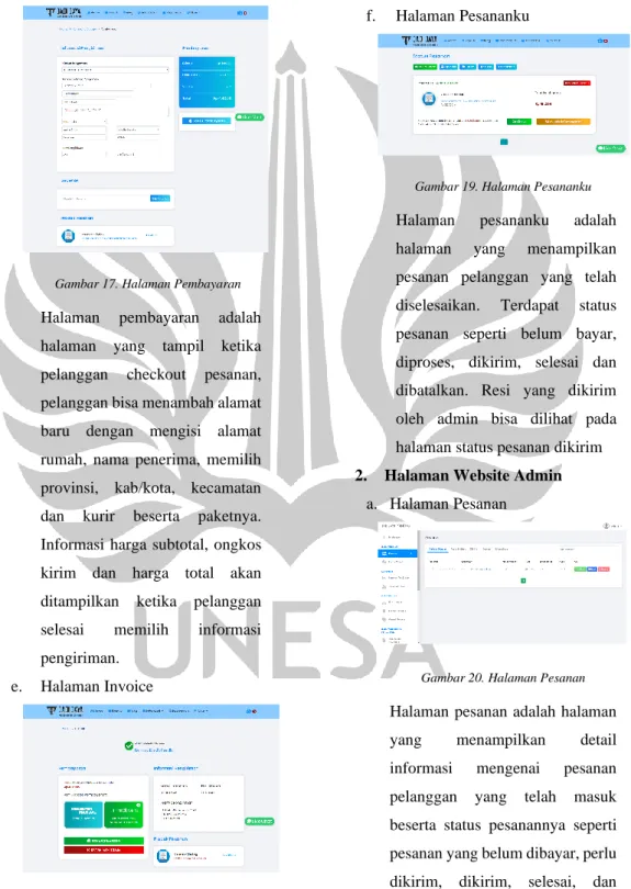 Gambar 17. Halaman Pembayaran 