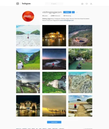 Gambar 4 : Instagram Dinas Pariwisata DIY 