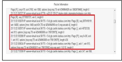 Gambar 26 Hasil Capture Packet Information 