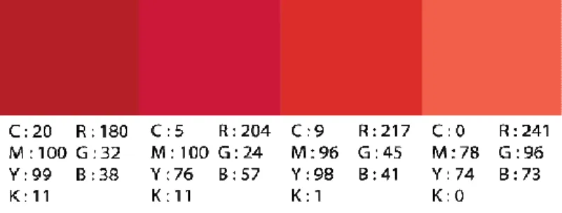 Gambar 4.1 Color scheme merah  Sumber : koleksi pribadi 