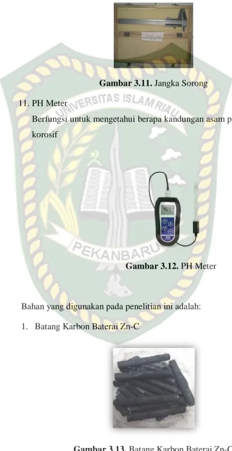 Gambar 3.11. Jangka Sorong  11. PH Meter 