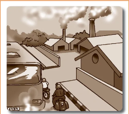 Gambar 4.2 Pencemaran udara  oleh asap  pabrik   menyebabkan udara menjadi tidak sehat