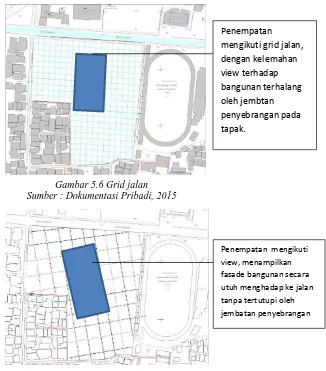 Gambar 5.6 Grid jalan Sumber : Dokumentasi Pribadi, 2015 