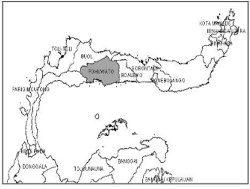 Gambar 1. Peta Lokasi Kabupaten                      Pohuwato 