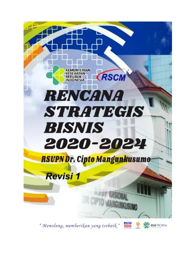 Rencana Strategis Bisnis Rsup Nasional Dr Cipto Mangunkusumo Tahun I