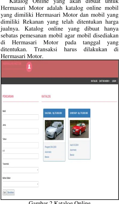 Gambar 2 Katalog Online 