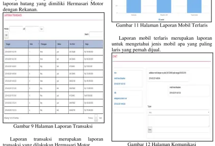 Gambar 12 Halaman Komunikasi 