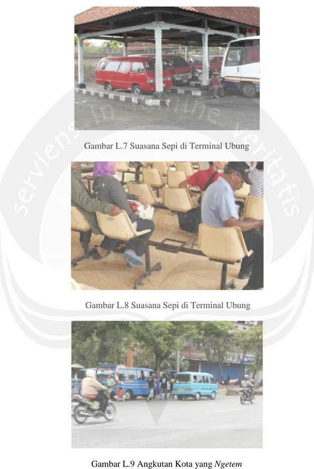 Gambar L.7 Suasana Sepi di Terminal Ubung