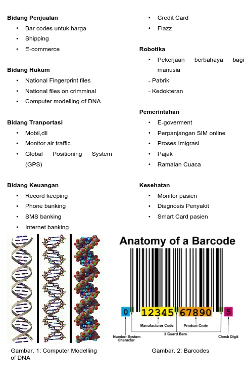 Gambar. 1: Computer Modelling of DNA 
