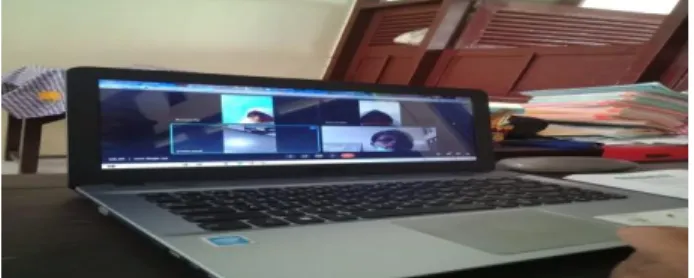 Gambar 1: Proses Belajar Mengajar Pembelajaran Daring 