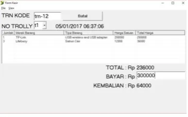 Gambar  10 Form Pembatalan Transaksi 