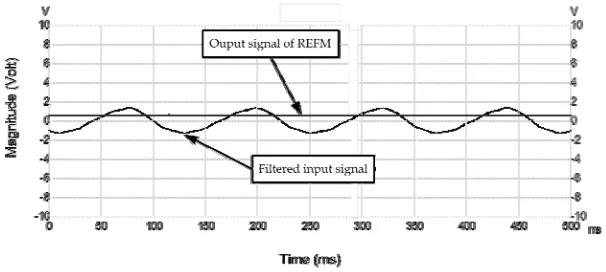 Figure 11. Typical output signal from developing REFM 