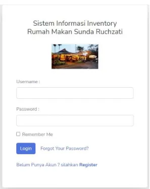 Gambar 3.4 Desain Interface Login 