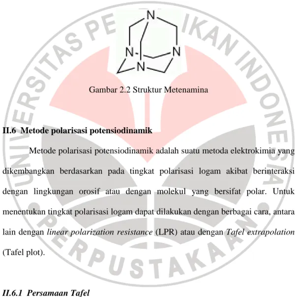 Gambar 2.2 Struktur Metenamina 