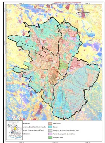 Gambar 4. Lokasi Sampel per Ekosistem Kota Malang (Sumber : Hasil Olahan) 