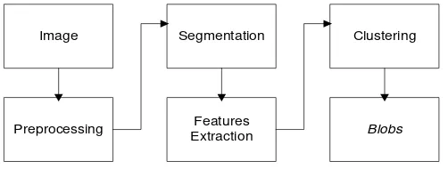 Figure 1. The process of obtaining image blobs 