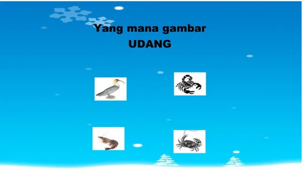 Gambar 4.5 Permainan game 1   stop();  benar = 0;  salah = 0;  total_frame = 11;  array_frame = []; 