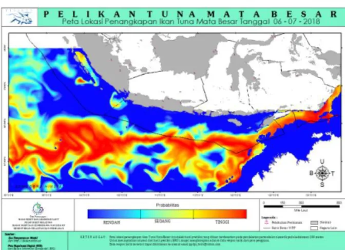 Gambar 2.1 Persebaran Ikan Tuna di Indonesia  Sumber : (www.KKP.go.id, 2018) 