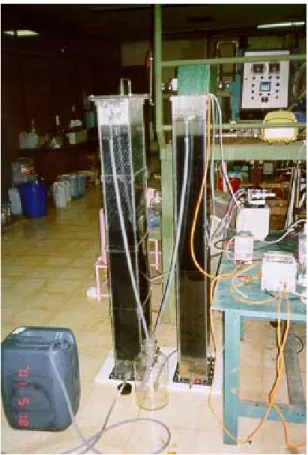Gambar 4 : Reaktor Biofilter Untuk Proses Nitrifikasi Yang Digunakan Untuk Percobaan. 