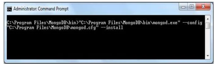 Figure 2. Install MongoDB Service 
