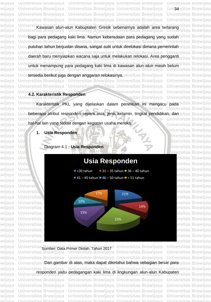 Diagram 4.1 : Usia Responden 