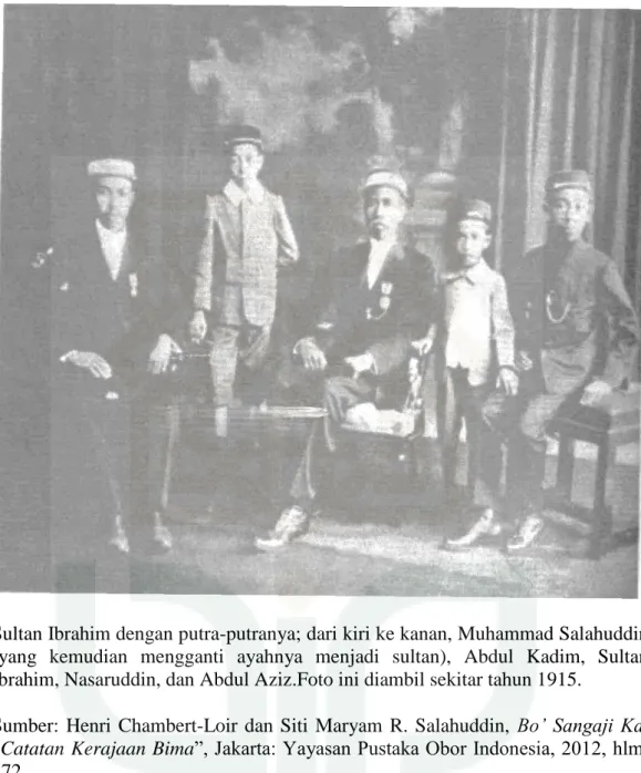 Gambar 5. Sultan Ibrahim dengan putra-putranya 