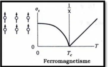 Gambar 2.8 Arah domain dan kurva bahan Ferromagnetik 