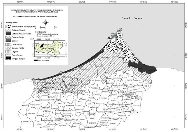 Gambar 4. Peta Ekoregion di Wilayah Pesisir Kabupaten Pemalang 