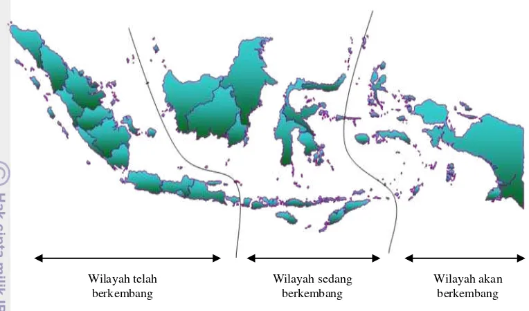Gambar 2 : Pembagian Wilayah Ekonomi Indonesia 