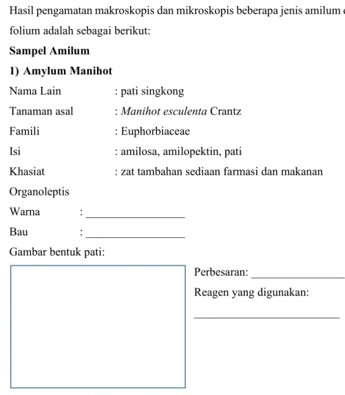 Gambar bentuk pati: 