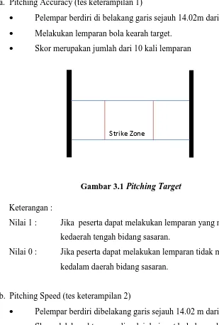 Gambar 3.1 Pitching Target 
