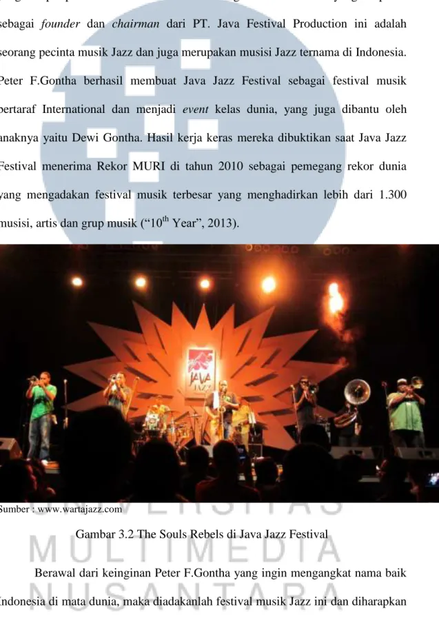Gambar 3.2 The Souls Rebels di Java Jazz Festival 