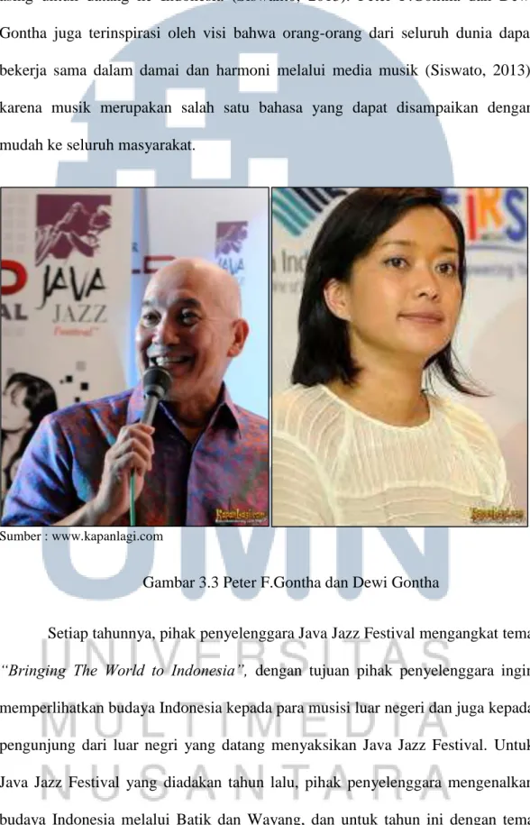 Gambar 3.3 Peter F.Gontha dan Dewi Gontha 