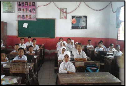 Gambar Lampiran 9. Suasana Kelas Pada Saat Pengukuran Kebisingan 