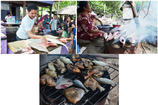 Gambar 4. Aktivitas Pengolahan Hasil Perikanan di Kab. Pinrang, 2013  Sumber: Dokumentasi Penelitian Kimbis Pinrang, 2013 