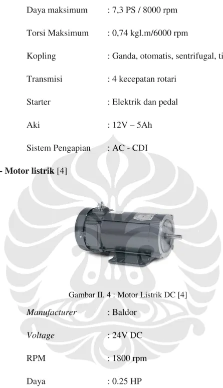 Gambar II. 4 : Motor Listrik DC [4] 
