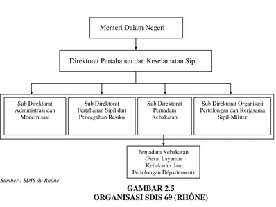 Gambar 1.5 : Struktur Organisasi DDSC Sub Direktorat Pemadam 