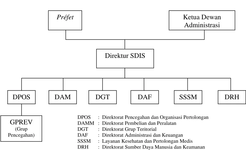 GAMBAR 2.6 ORGANISASI SDIS RHÔNE 