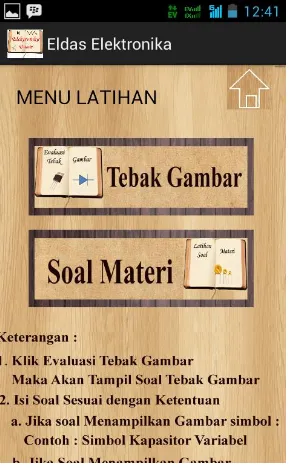 Gambar IV.5 Menu Latihan 